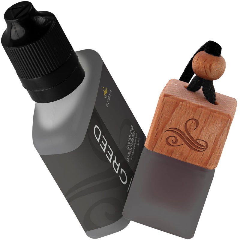 Perfa Creed Gift Set with Refill Bottle | Perfume Inspired Car Fragrances | Strong Car Freshener with Odour Eliminator Technology | Creed Automotive Freshener by Perfa - Image 2